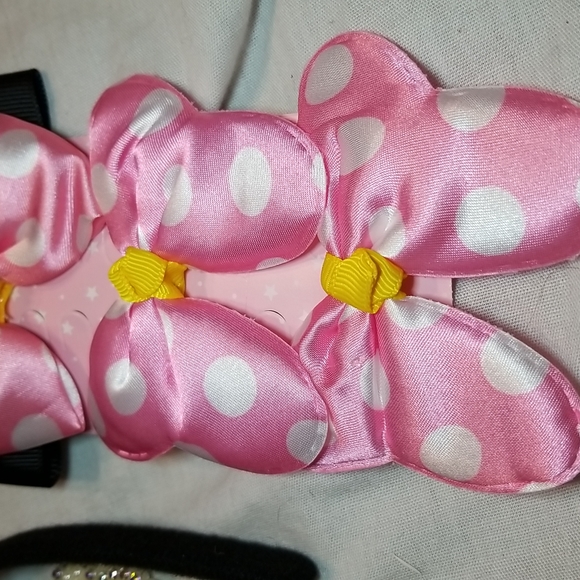 MOUSE EAR BLING LOT OF 7 HIGH QUALITY MOUSE EAR THEMED HAIR CLIPS BOWS SEQUINS - Picture 5 of 12